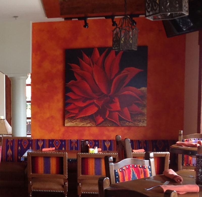 beth zink art in homes red desert aloe plant